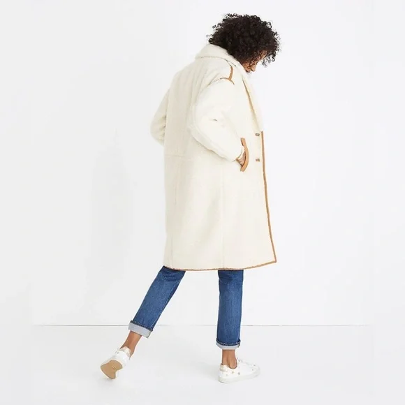 Madewell Sherpa Topcoat size XS - Picture 2 of 8